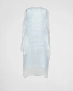 Mujer Prada VESTIDOS^Vestido De Gasa Técnica