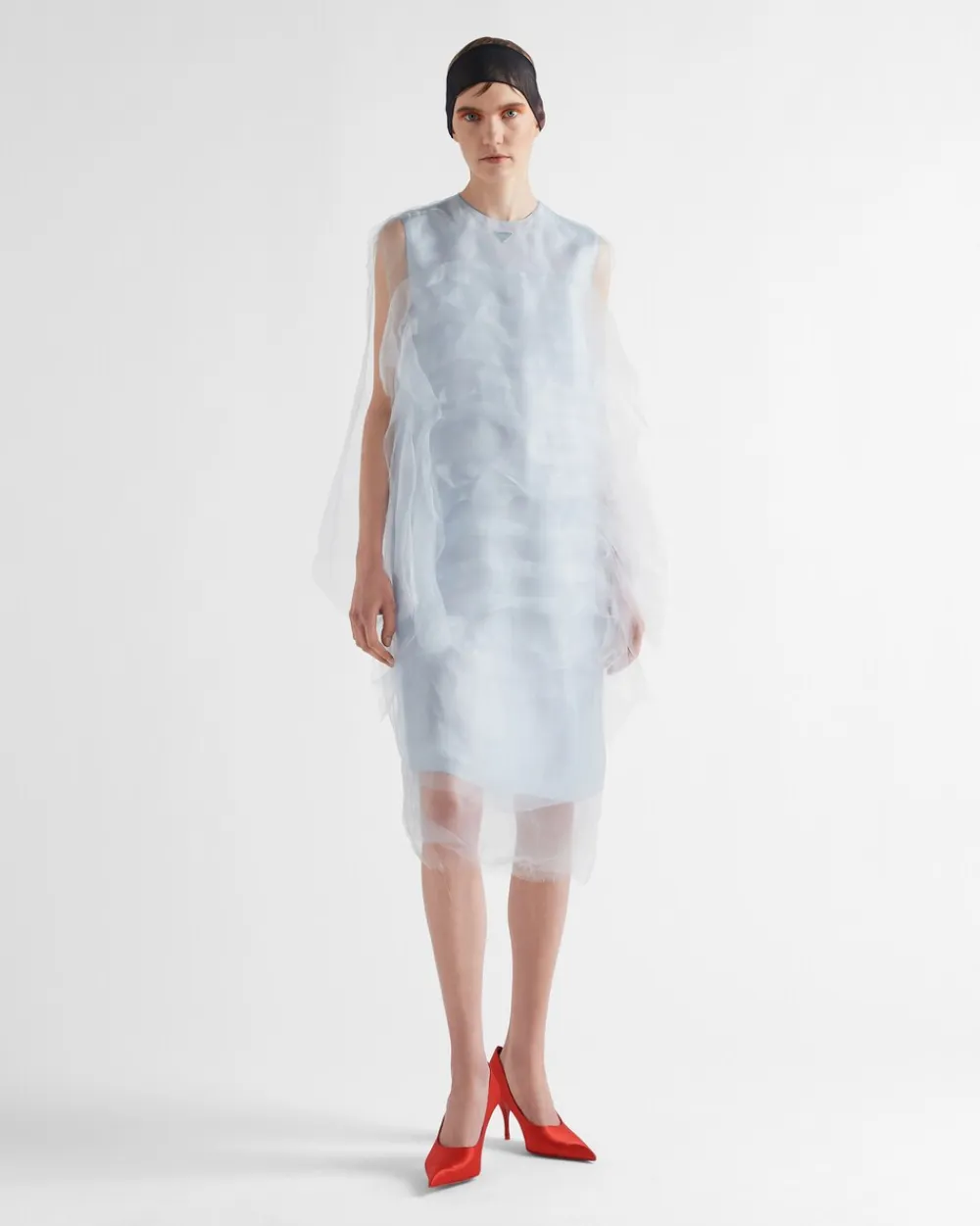 Mujer Prada VESTIDOS^Vestido De Gasa Técnica