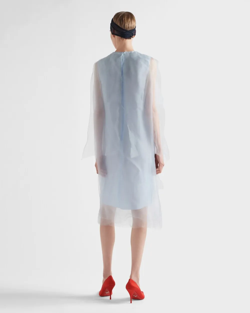 Mujer Prada VESTIDOS^Vestido De Gasa Técnica