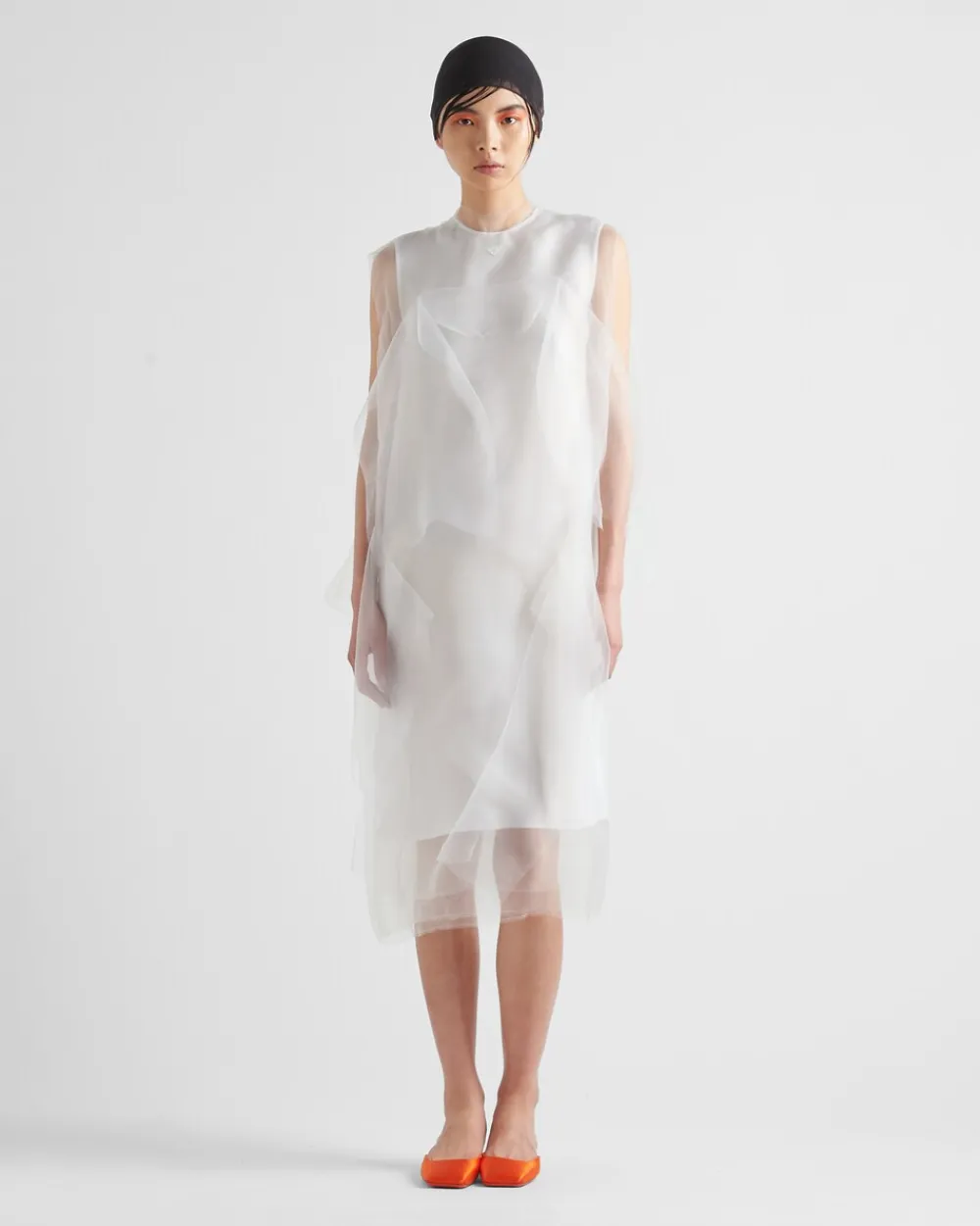 Mujer Prada VESTIDOS^Vestido De Gasa Técnica