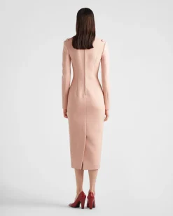 Mujer Prada VESTIDOS^Vestido De Natté Elástico