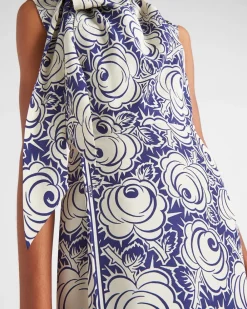 Mujer Prada VESTIDOS^Vestido De Pongé Estampado