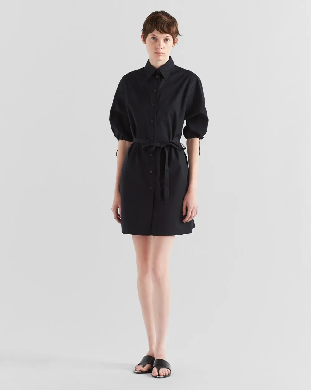 Mujer Prada VESTIDOS^Vestido De Popelín De Tejido Jacquard