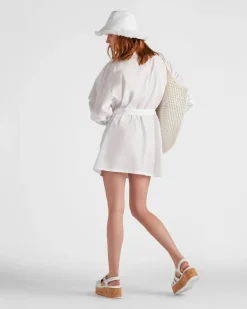 Mujer Prada VESTIDOS^Vestido De Popelín En Intarsia
