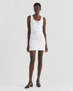 Mujer Prada VESTIDOS^Vestido De Punto Acanalado Bordado