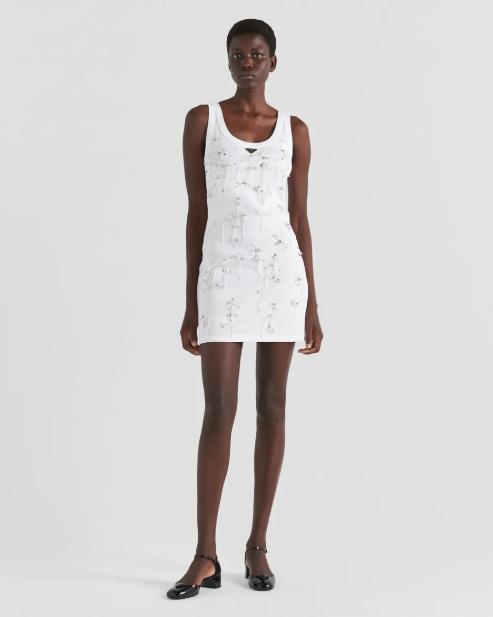 Mujer Prada VESTIDOS^Vestido De Punto Acanalado Bordado