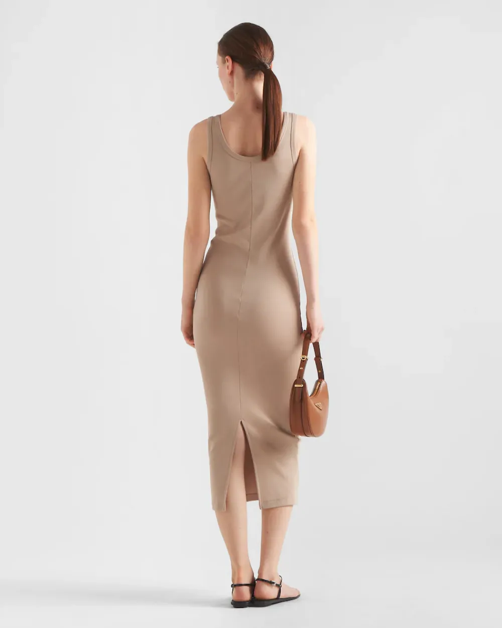 Mujer Prada VESTIDOS^Vestido De Punto Acanalado De Algodón