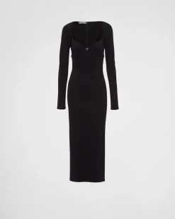 Mujer Prada VESTIDOS^Vestido De Punto Elástico