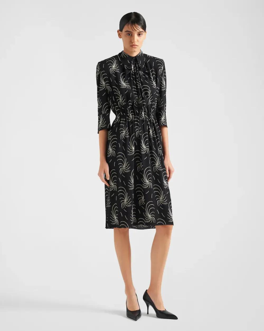 Mujer Prada VESTIDOS^Vestido De Sablé Estampado