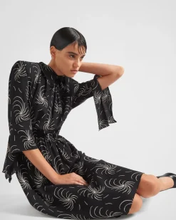 Mujer Prada VESTIDOS^Vestido De Sablé Estampado
