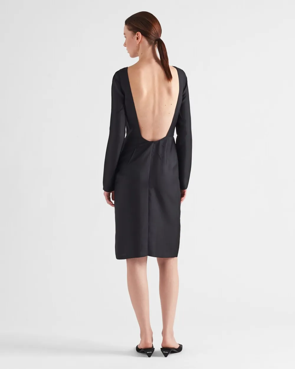 Mujer Prada VESTIDOS^Vestido De Sarga Estampado