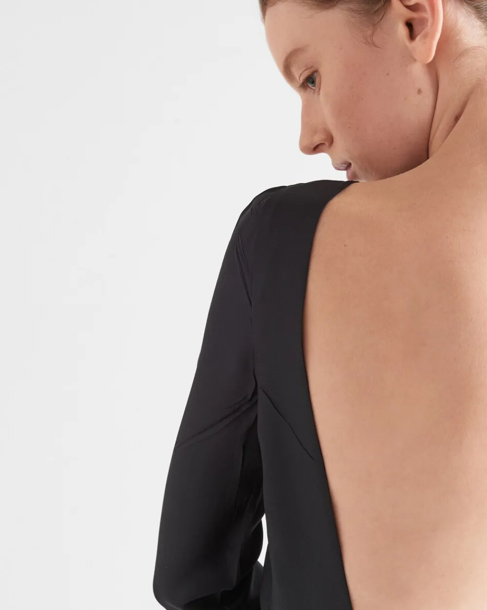 Mujer Prada VESTIDOS^Vestido De Sarga Estampado