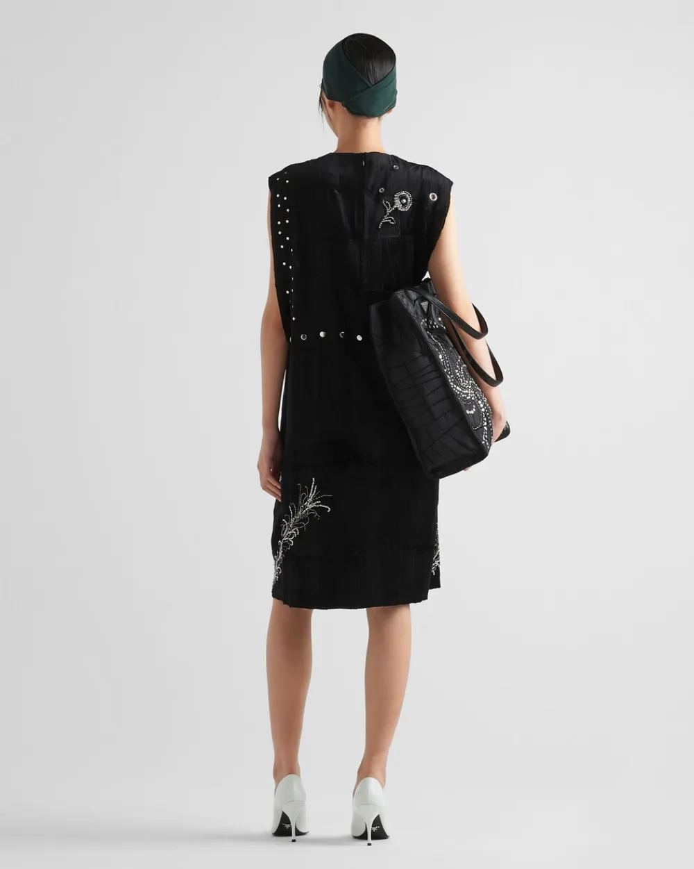 Mujer Prada VESTIDOS^Vestido De Terciopelo Bordado