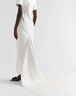 Mujer Prada VESTIDOS^Vestido Largo De Gabardina