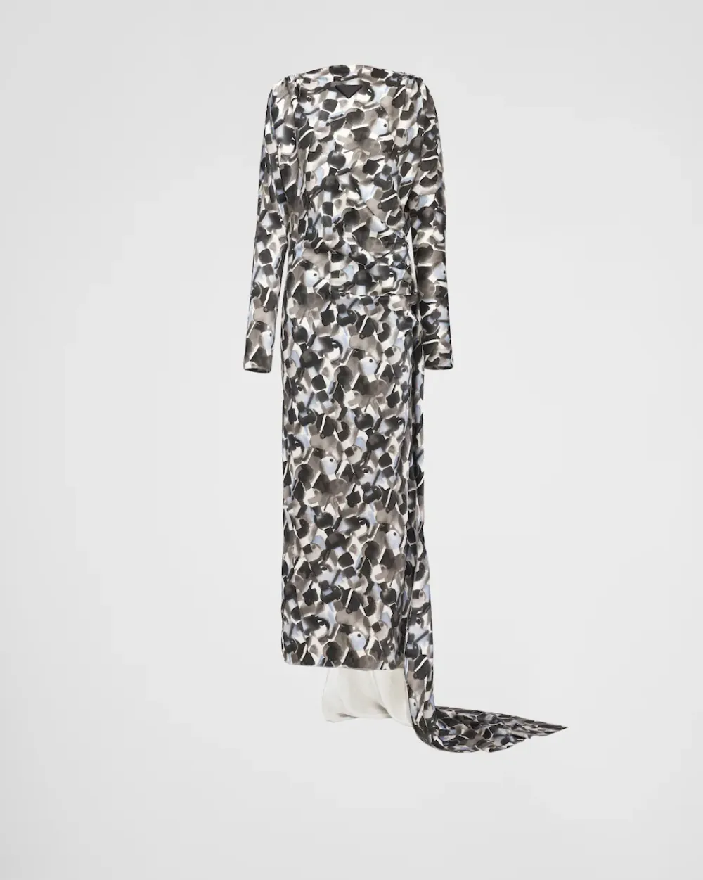 Mujer Prada VESTIDOS^Vestido Largo De Satén Estampado