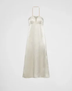 Mujer Prada VESTIDOS^Vestido Lencero De Satén