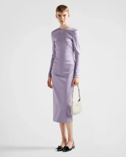 Mujer Prada VESTIDOS^Vestido Midi De Satén