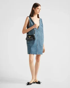 Mujer Prada TEJIDO VAQUERO^Vestido Vaquero