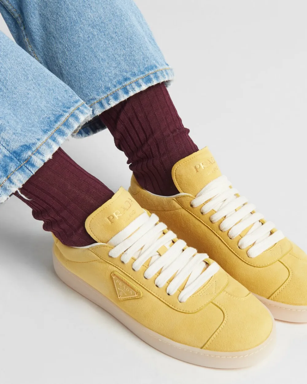Mujer Prada ZAPATOS CON CORDONES|ZAPATILLAS DEPORTIVAS^Zapatillas De Ante