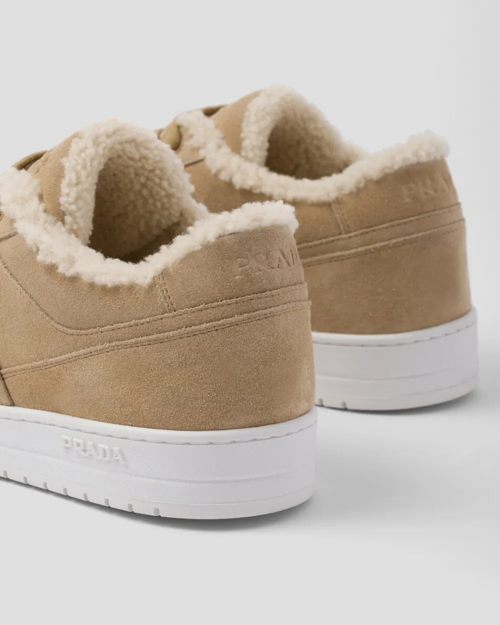 Hombre Prada ZAPATILLAS DEPORTIVAS^Zapatillas De Ante Con Forro De Borreguillo