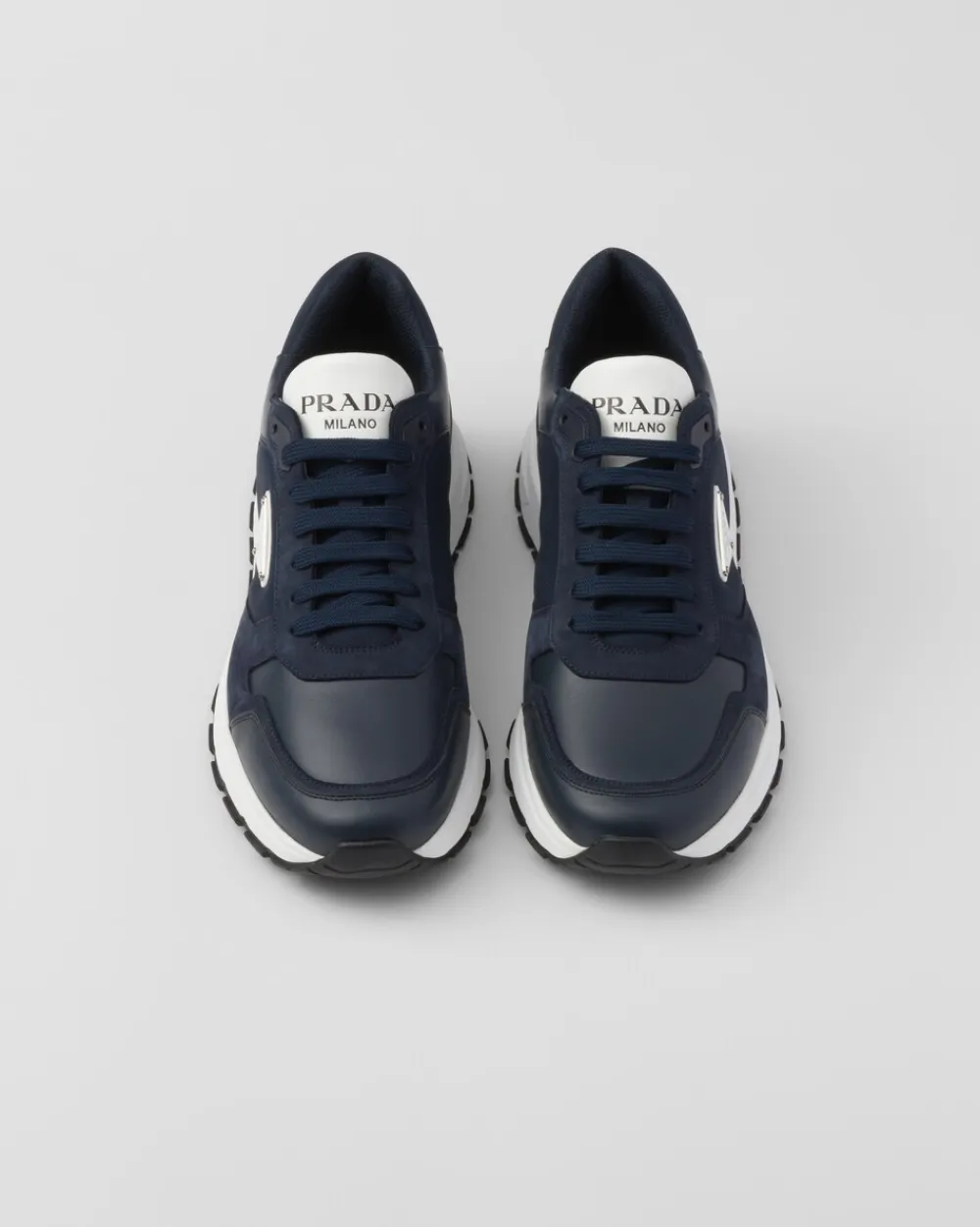 Hombre Prada ZAPATILLAS DEPORTIVAS^Zapatillas De Caña Alta De Nobuk Y Re-nylon