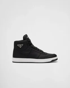 Hombre Prada COLECCIÓN MASCULINA|ZAPATILLAS DEPORTIVAS^Zapatillas De Caña Alta En Gabardina Re-nylon