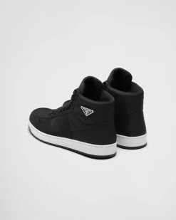 Hombre Prada COLECCIÓN MASCULINA|ZAPATILLAS DEPORTIVAS^Zapatillas De Caña Alta En Gabardina Re-nylon
