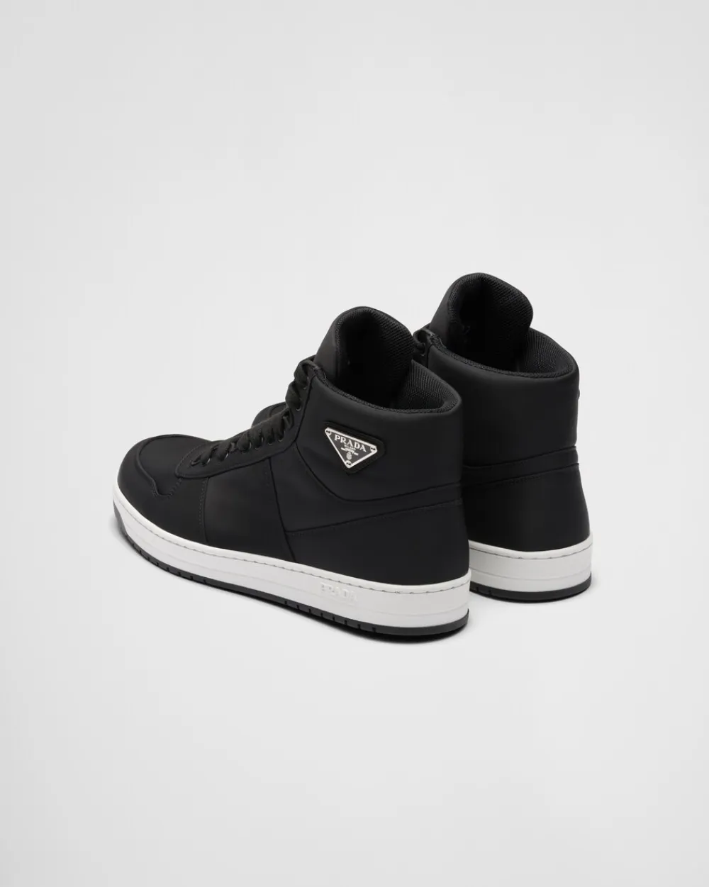 Hombre Prada COLECCIÓN MASCULINA|ZAPATILLAS DEPORTIVAS^Zapatillas De Caña Alta En Gabardina Re-nylon