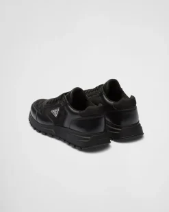 Hombre Prada ZAPATILLAS DEPORTIVAS^Zapatillas De Caña Alta En Piel Y Re-nylon