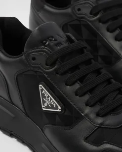 Hombre Prada ZAPATILLAS DEPORTIVAS^Zapatillas De Caña Alta En Piel Y Re-nylon