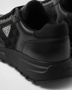 Hombre Prada ZAPATILLAS DEPORTIVAS^Zapatillas De Caña Alta En Piel Y Re-nylon