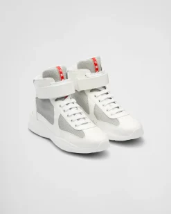 Mujer Prada ZAPATOS^Zapatillas De Caña Alta America's Cup