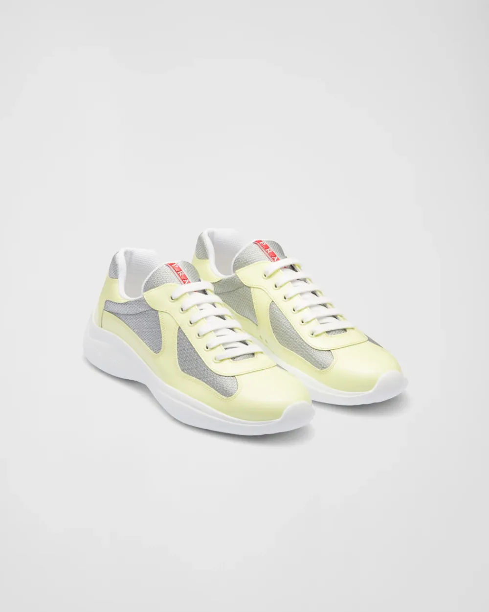Hombre Prada ZAPATOS|ZAPATILLAS DEPORTIVAS^Zapatillas De Charol Y Tejido Técnico America's Cup