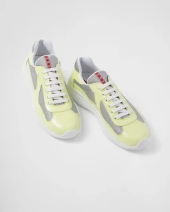 Hombre Prada ZAPATOS|ZAPATILLAS DEPORTIVAS^Zapatillas De Charol Y Tejido Técnico America's Cup