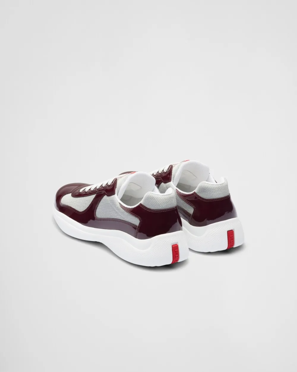 Hombre Prada ZAPATOS|ZAPATILLAS DEPORTIVAS^Zapatillas De Charol Y Tejido Técnico America's Cup