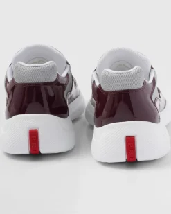 Hombre Prada ZAPATOS|ZAPATILLAS DEPORTIVAS^Zapatillas De Charol Y Tejido Técnico America's Cup