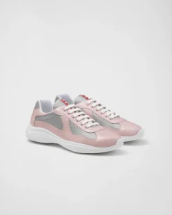 Hombre Prada ZAPATOS|ZAPATILLAS DEPORTIVAS^Zapatillas De Charol Y Tejido Técnico America's Cup