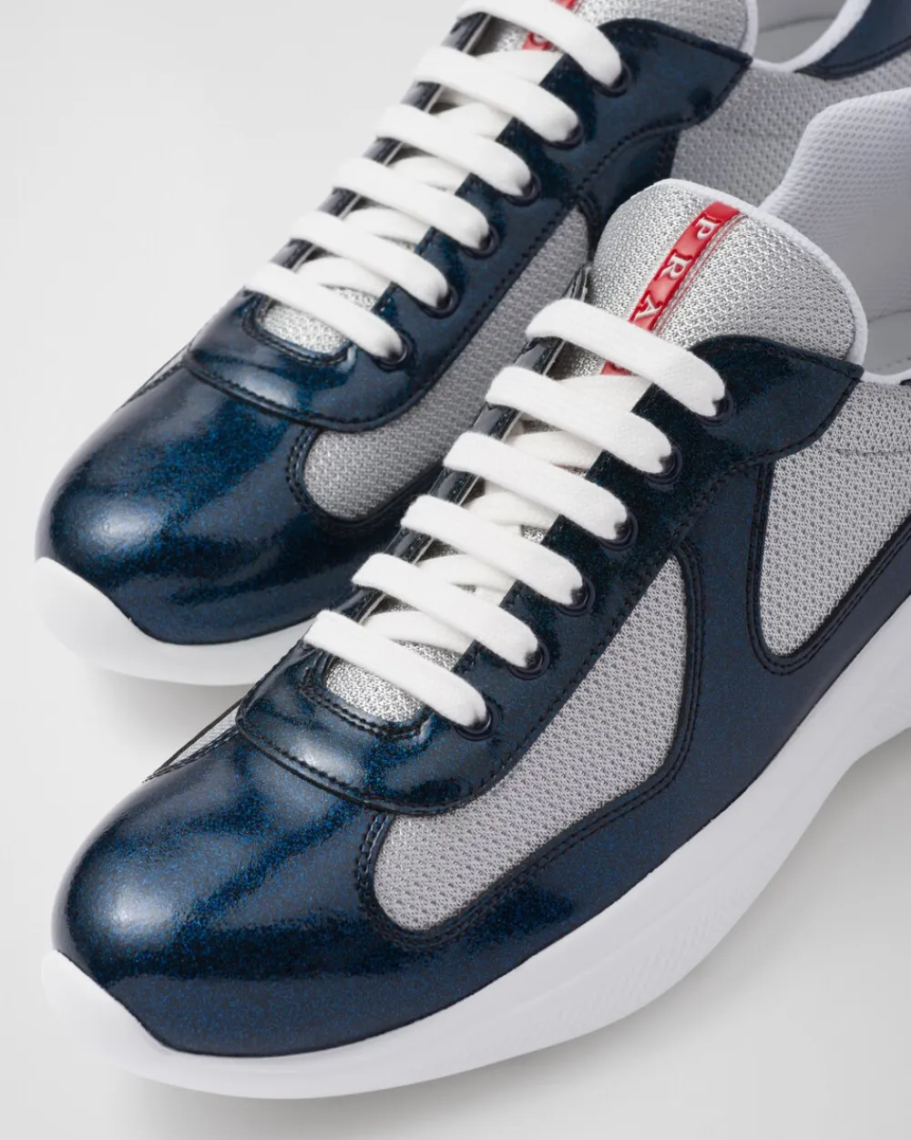 Hombre Prada ZAPATOS|AMERICA'S CUP^Zapatillas De Charol Y Tejido Técnico America's Cup