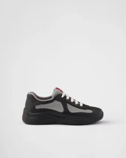 Mujer Prada ZAPATOS|ZAPATILLAS DEPORTIVAS^Zapatillas De Goma Y Tejido Técnico America's Cup
