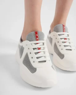 Mujer Prada ZAPATOS|ZAPATILLAS DEPORTIVAS^Zapatillas De Goma Y Tejido Técnico America's Cup