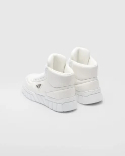 Hombre Prada ZAPATILLAS DEPORTIVAS^Zapatillas De Napa Acolchadas De Caña Alta