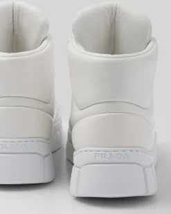 Hombre Prada ZAPATILLAS DEPORTIVAS^Zapatillas De Napa Acolchadas De Caña Alta