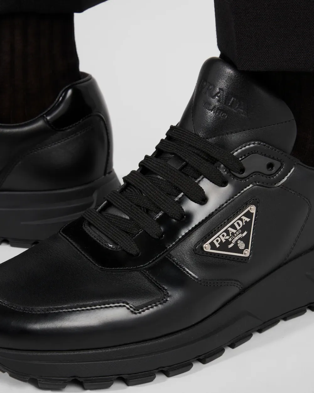 Hombre Prada ZAPATILLAS DEPORTIVAS^Zapatillas De Piel