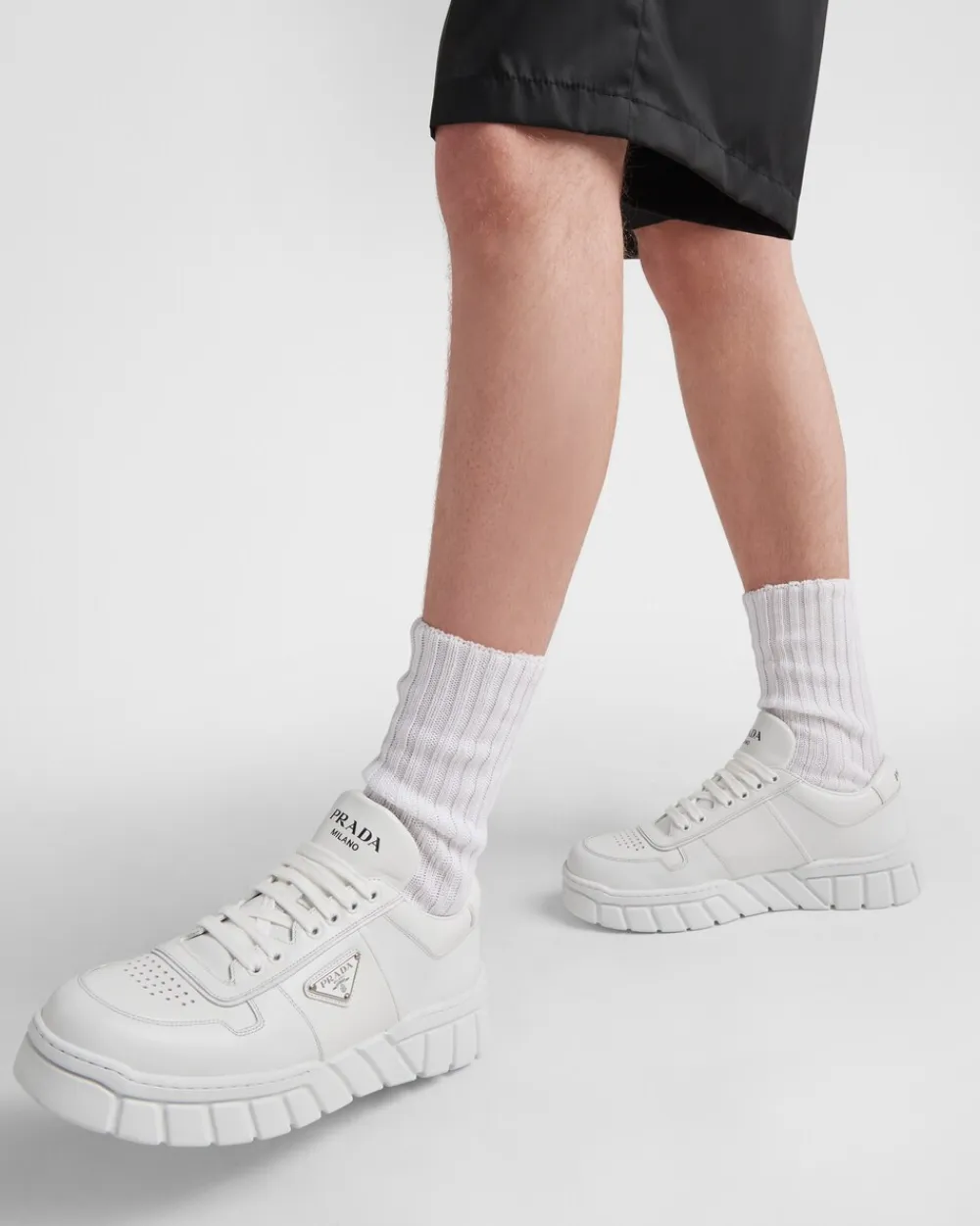 Hombre Prada ZAPATILLAS DEPORTIVAS^Zapatillas De Piel