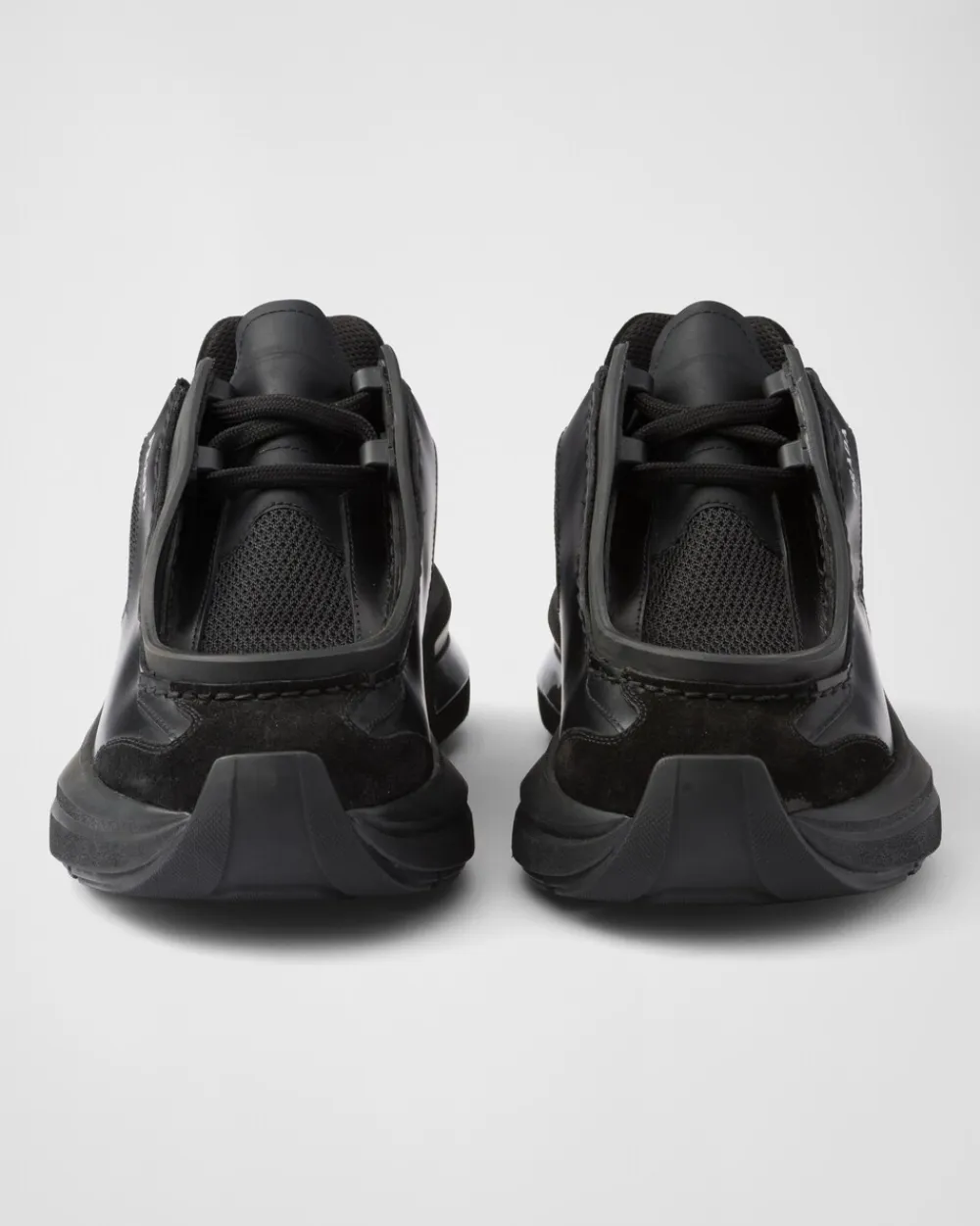 Mujer Prada ZAPATILLAS DEPORTIVAS^Zapatillas De Piel Cepillada, Tejido Técnico Y Ante