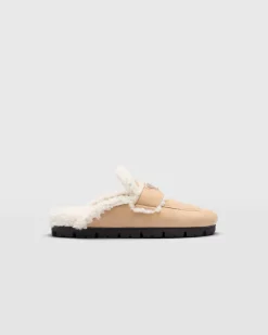 Mujer Prada PANTUFLAS Y CHINELAS^Zapatillas De Piel Vuelta