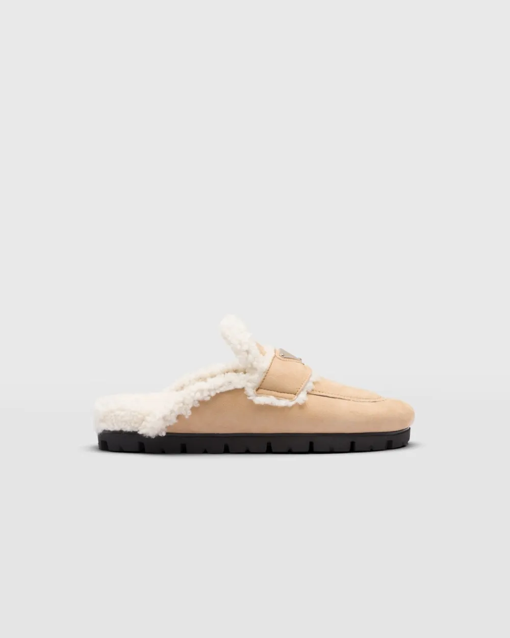 Mujer Prada PANTUFLAS Y CHINELAS^Zapatillas De Piel Vuelta