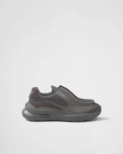 Hombre Prada ZAPATOS CON CORDONES^Zapatillas Deportivas Systeme De Piel Cepillada Con Tejido Técnico Y Elementos De Ante