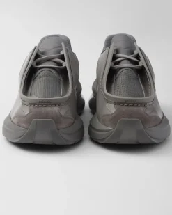 Hombre Prada ZAPATOS CON CORDONES^Zapatillas Deportivas Systeme De Piel Cepillada Con Tejido Técnico Y Elementos De Ante