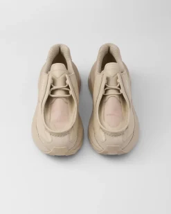 Hombre Prada ZAPATOS CON CORDONES^Zapatillas Deportivas Systeme De Piel Cepillada Con Tejido Técnico Y Elementos De Ante